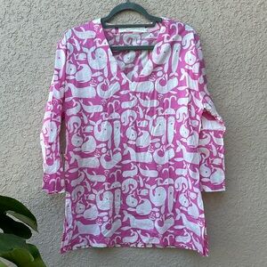 Whale Tunic M Tracy Negoshian New With Tag